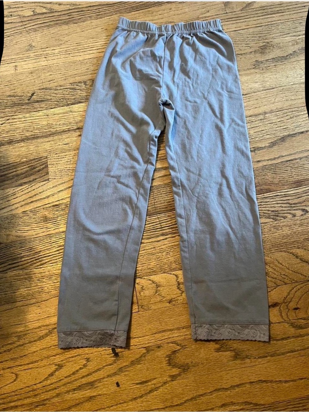 Xhilaration kids  Lounge Sweatpants in Gray with Lace Hem